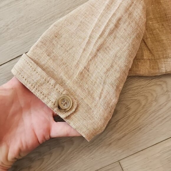 Molton Linen Blend Blazer Medium - Picture 6 of 16